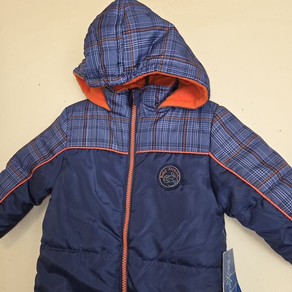 Baby Xtreme Blue Snowsuit 12 Months One Piece Snowmobile Suit Fleece Inner New - Picture 3 of 16